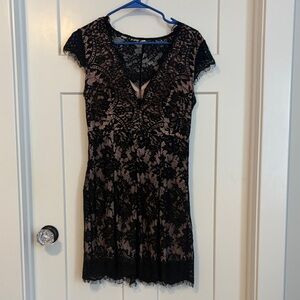 Elegant Black Lace Dress